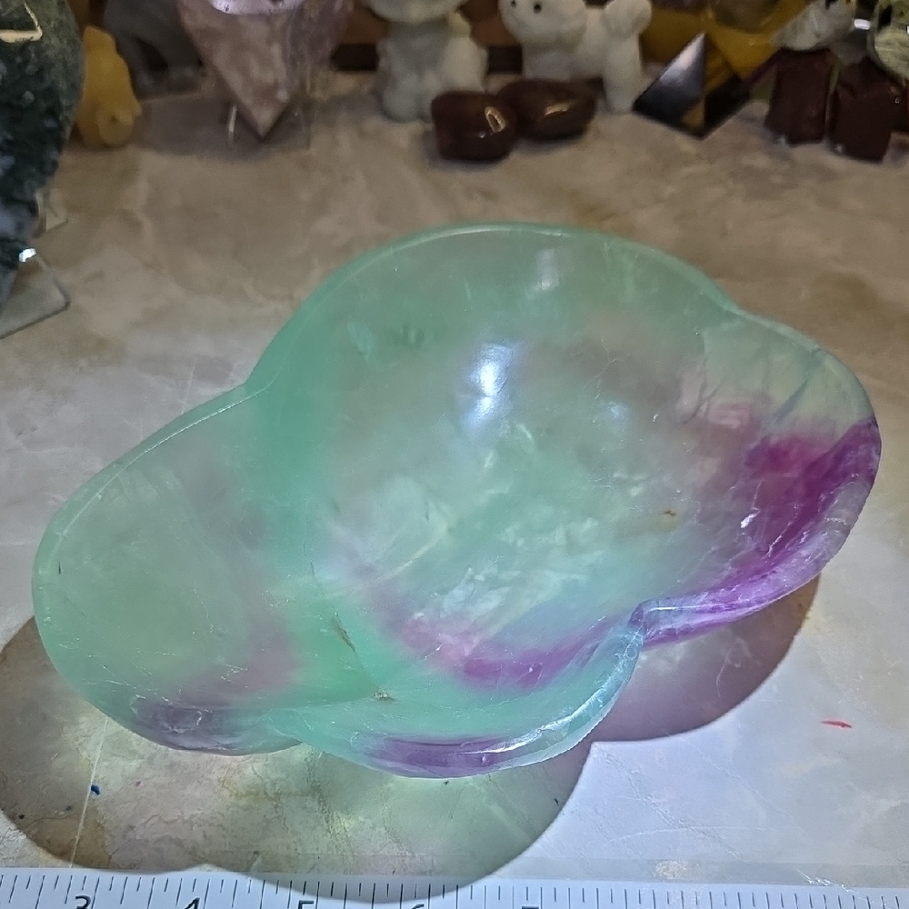 Large Cloud-Shaped Fluorite Bowl
